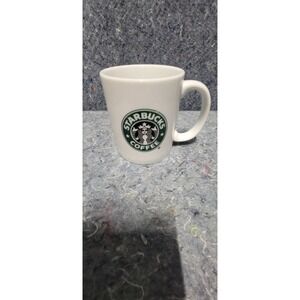 Vintage 2006 Starbucks White w/Logo Ceramic 16oz Gift Pack Edition